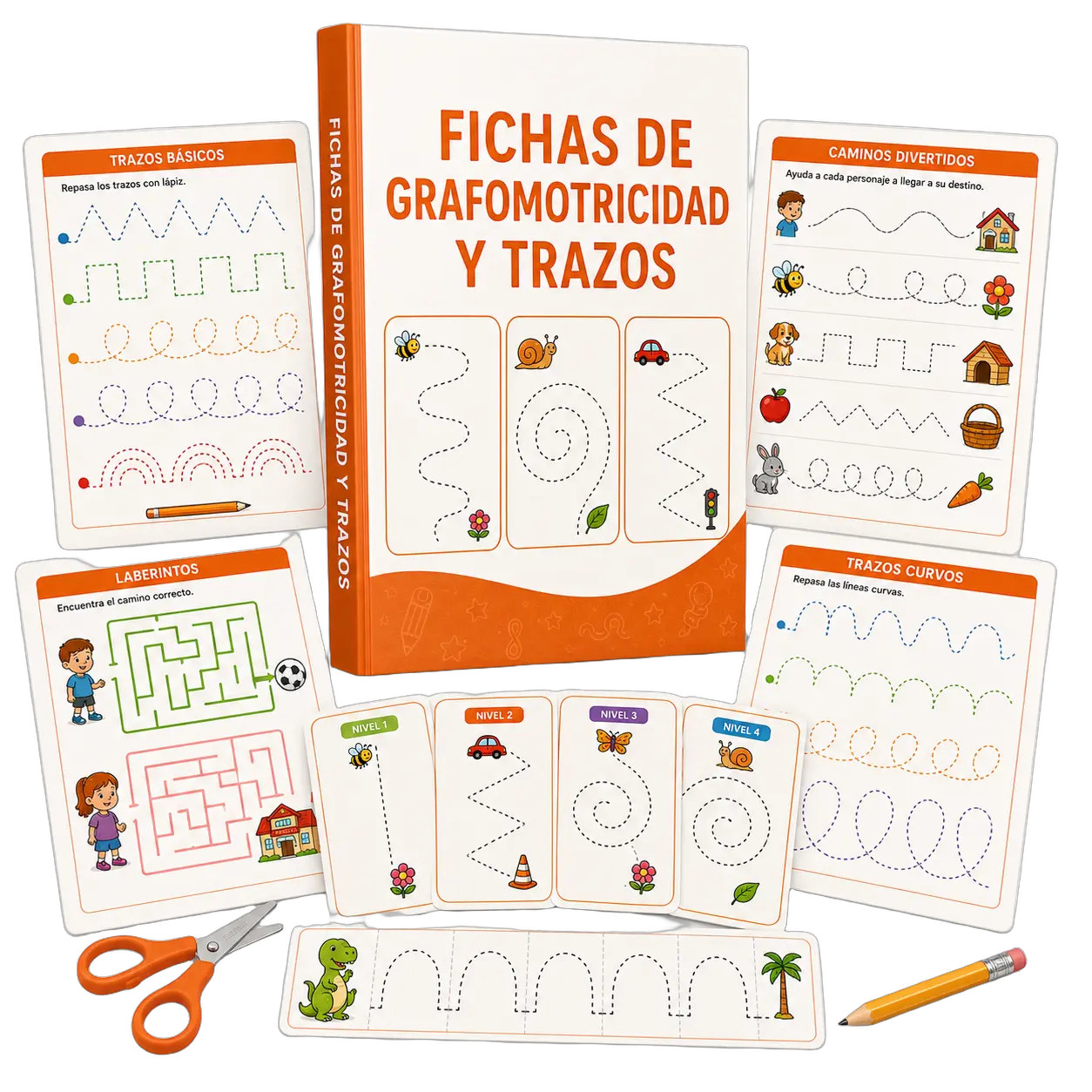 Fichas de Grafomotricidad y Trazos